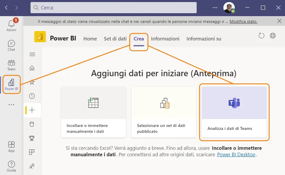 Analizzare i dati di Teams con Power BI: come creare il report