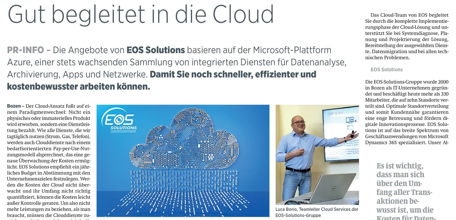 Gut begleitet in die Cloud