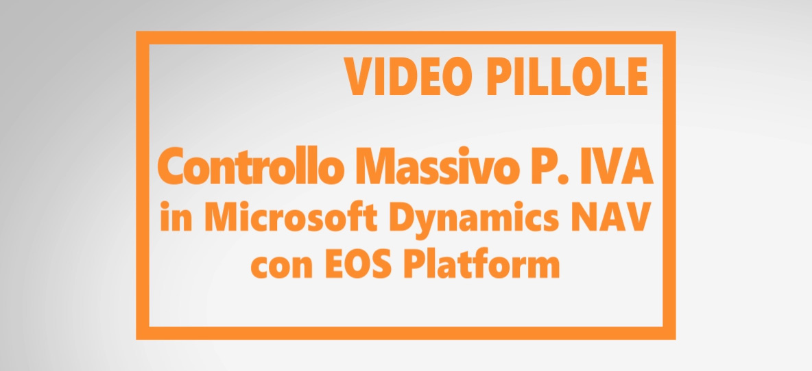 Controllo massivo Partita IVA con Microsoft Dynamics NAV