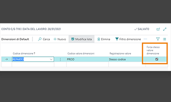 Advanced Dimensions Management per Business Central: funzionalità dell'app