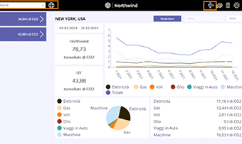 Carbon Footprint Calculator per Microsoft Teams: funzionalità dell'app