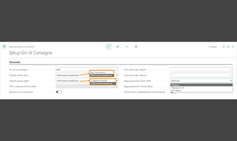 Delivery Route Planner per Business Central: funzionalità dell'app