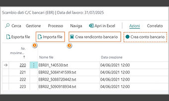 Extended Bank Reconciliation per Business Central: funzionalità dell'app