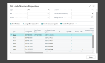 Engineering to order per Business Central: funzionalità dell'app