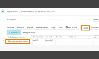 Intercompany Accounting Eliminations per Business Central: funzionalità dell'app