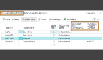 Inventory Valuation and Costing per Business Central: funzionalità dell'app