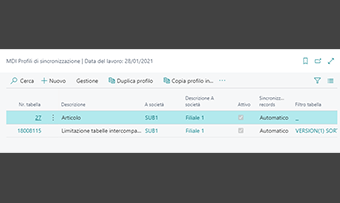 Master Data Intercompany per Business Central: funzionalità dell'app