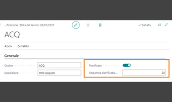 Manufacturing planning per Business Central: funzionalità dell'app