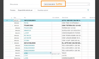 Product Configurator For Manufacturing per Business Central: funzionalità dell'app