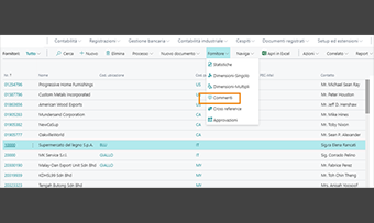 Show Comments on Electronic Invoice per Business Central: funzionalità dell'app