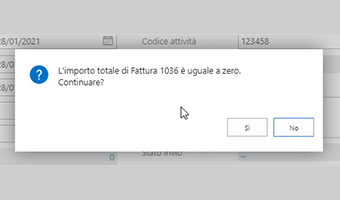 Zero Amount Invoice per Business Central: funzionalità dell'app